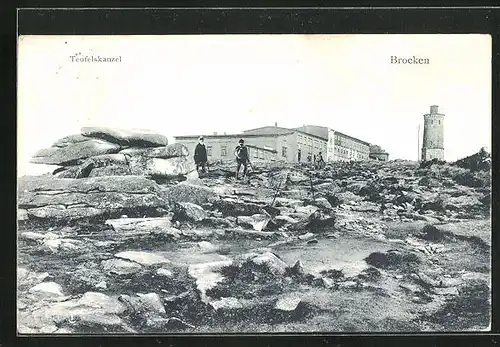 AK Brocken / Harz, Teufelskanzel