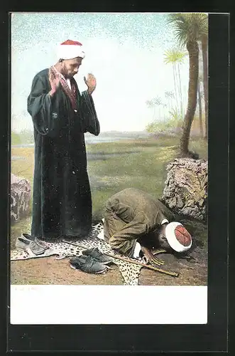 AK Arabische Männer beim Gebet