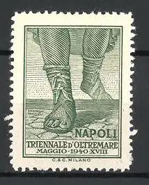 Reklamemarke Napoli, Triennale d'Oltremare 1940, Römer in Sandalen
