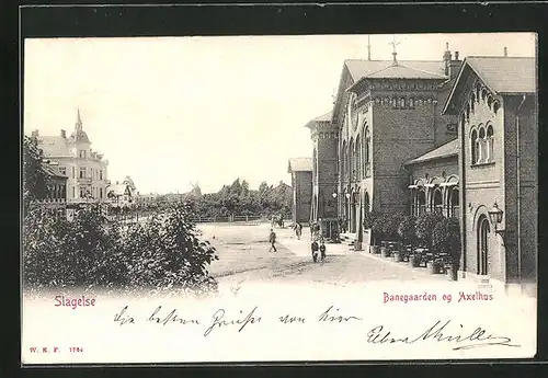 AK Slagelse, Banegaarden og Axelhus, Bahnhof