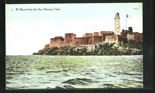 AK Havana, El Morro from the Sea