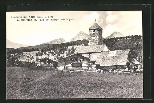 AK Lavenna Salto, S. Giacomo coll` Albergo verso Ivigna