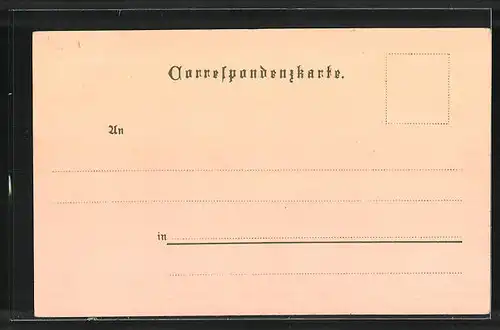 Lithographie Schluderbach, Ortsansicht mit Croda Rossa