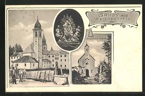 AK Weissenstein, St. Leonhard-Kapelle, Gnadenbild, an der Kirche