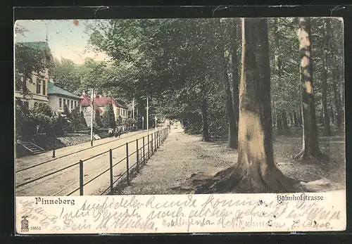 AK Pinneberg, Blick in die Bahnhofstrasse