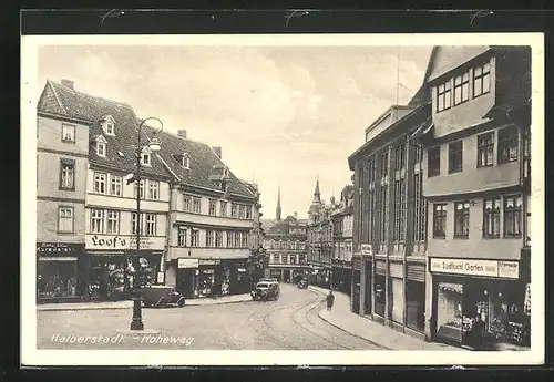 AK Halberstadt, Strasseneck am Hoheweg