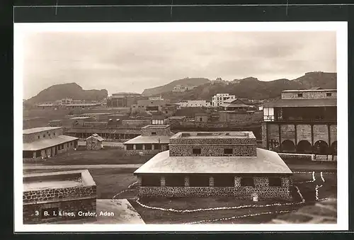 AK Aden-Crater, B. I. Lines
