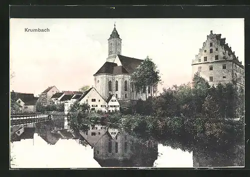 AK Krumbach, Partie an der Kirche