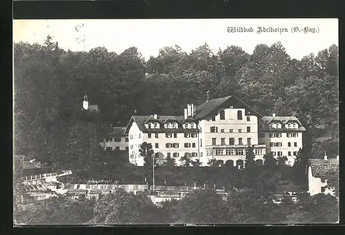 AK Adelholzen, Blick auf das Kurhotel Primusquelle