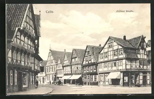 AK Celle, Blick in die Zöllner Strasse