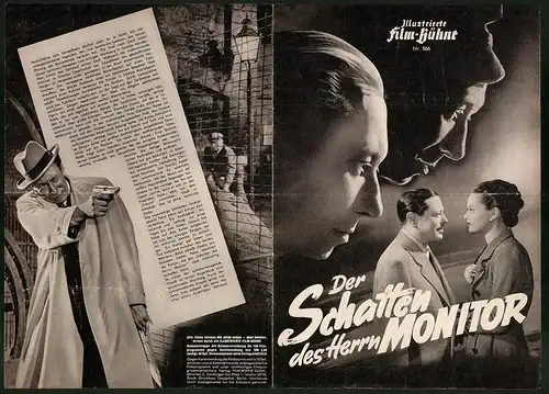 Filmprogramm IFB Nr. 866, Der Schatten der Herrn Monitor, Carl Raddatz, Paul Dahlke, Regie: Eugen York
