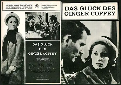 Filmprogramm PFP Nr. 61 /66, Das Glück des Ginger Coffey, Robert Shaw, Mary Ure, Regie: Irvin Kershner