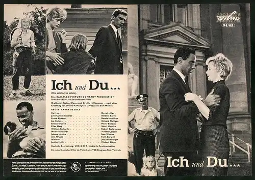 Filmprogramm PFP Nr. 94 /65, Ich und Du..., Barbara Barrie, Bernie Hamilton, Regie: Larry Peerce
