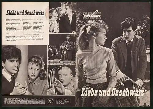 Filmprogramm PFP Nr. 68 /59, Liebe und Geschwätz, Vittorio De Sica, Elisa Cegani, Regie: Alessandro Blasetti