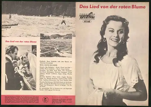 Filmprogramm PFP Nr. 47 /65, Das Lied von der roten Blume, Jarl Kulle, Anita Björk, Regie: Gustaf Molander