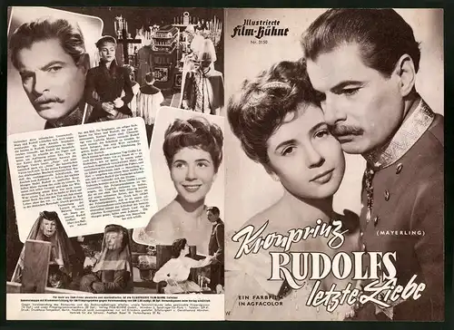 Filmprogramm IFB Nr. 3150, Kronprinz Rudolfs letzte Liebe, Rudolf Prack, Christiane Hörbiger-Wessely, Regie: R. Jugert