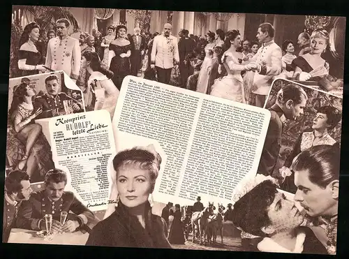 Filmprogramm IFB Nr. 3150, Kronprinz Rudolfs letzte Liebe, Rudolf Prack, Christiane Hörbiger-Wessely, Regie: R. Jugert