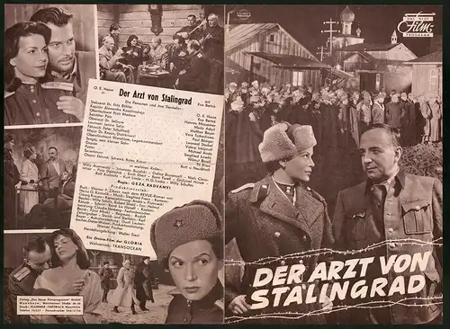Filmprogramm DNF, Der Arzt von Stalingrad, O. E. Hasse, Eva Bartok, Mario Adorf, Regie: Geza Radvanyi