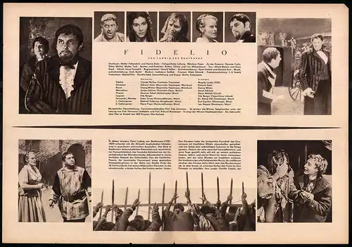 Filmprogramm PFP Nr. 101 /57, Fidelio, Claude Nollier, Richard Holm, Regie: Walter Felsenstein