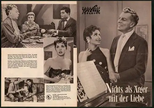 Filmprogramm PFP Nr. 89 /57, Nichts als Ärger mit der Liebe, Sonja Ziemann, Winnie Markus, Regie: Thomas Engel