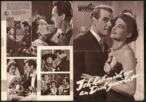 Filmprogramm PFP Nr. 79 /57, Ich hab mich so an Dich gewöhnt, Inge Egger, O. W. Fischer, Regie: Eduard von Borsody