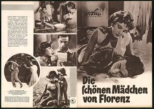 Filmprogramm PFP Nr. 70 /57, Die schönen Mädchen von Florenz, Antonio Cifariello, Corinne Calvet, Regie: Valerio Zurlini