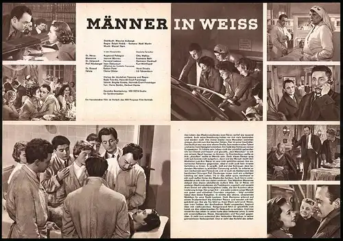 Filmprogramm PFP Nr. 65 /57, Männer in Weiss, Raymond Pellegrin, Jeanne Moreau, Regie: Ralph Habib