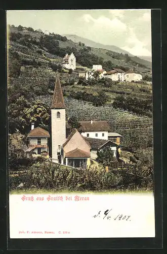 AK Gratsch b. Meran, Kirche am Weinberg