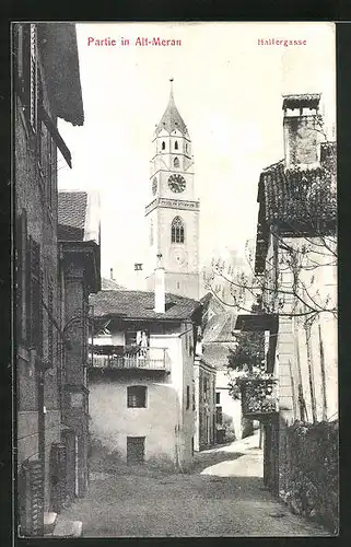 AK Alt-Meran, Strassenpartie der Hallergasse