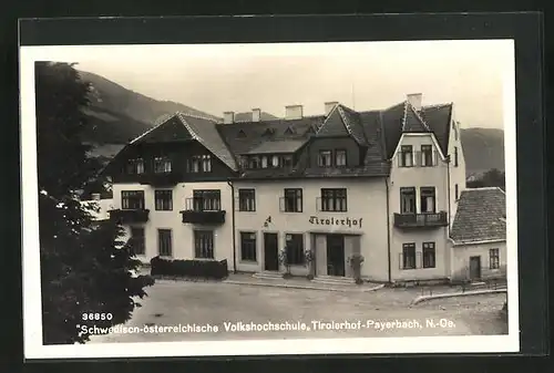 AK Payerbach, Schwedisch-Österreichische Volkshochschule Tirolerhof