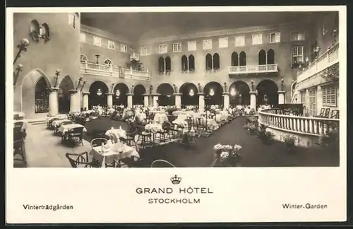 AK Stockholm, Grand Hotel, Winter-Garden