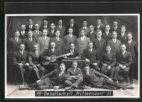 AK Mitterndorf, Gruppenfoto der 19-Gesellschaft Mitterndorf 35