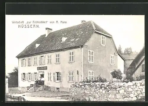 AK Hüssern, Gasthaus zur Fröhlichkeit