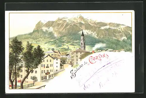 Lithographie Cortina, Teilansicht