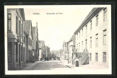 AK Lemgo, Breitestrasse mit Abtei