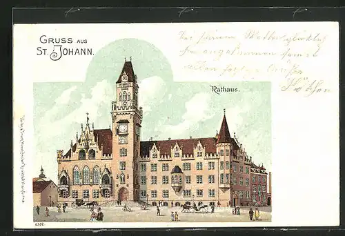 Lithographie St. Johann, Rathaus