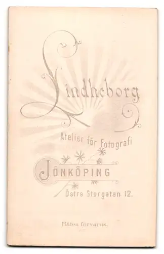 Fotografie Lindheborg, Jönköping, Östra Storgatan 12, Portrait schwedischer Soldat in Uniform Rgt. 3