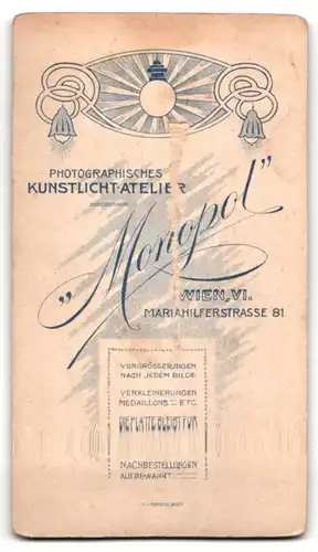 Fotografie Monopol, Wien, Mariahilferstr. 21, Portrait österreichischer Soldat in Uniform mit Mütze