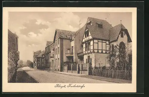 AK Rheydt, Freiheitstrasse im Sonnenschein