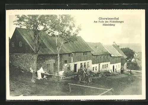 AK Oberwiesenthal, Strasse am Häbeleberg