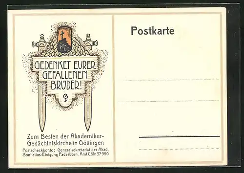 AK Göttingen, Zum Besten der Akademiker-Gedächtniskirche