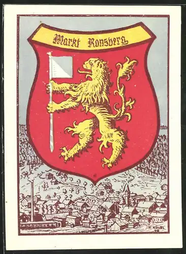 AK Ronsberg, Wappen der Stadt