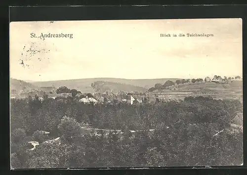 AK St. Andreasberg, Blick in die Teichanlagen