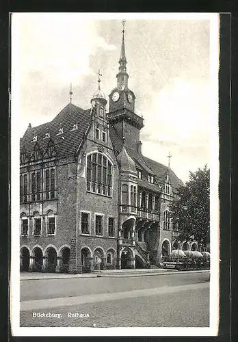 AK Bückeburg, Blick auf das Rathaus
