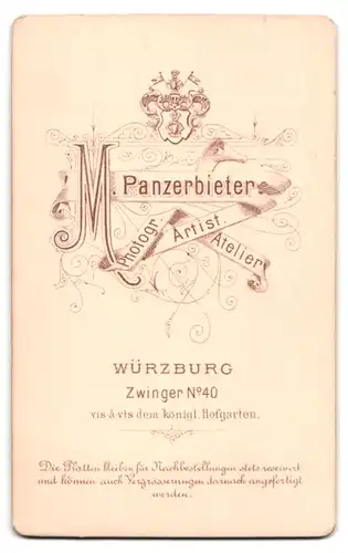 Fotografie M. Panzerbieter, Würzburg, Zwinger 40, gestandener Herr mit Rauschebart