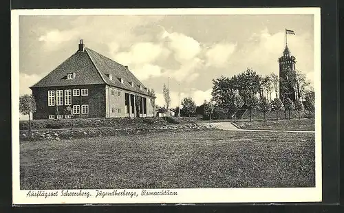 AK Scheersberg, Jugendherberge & Bismarckturm