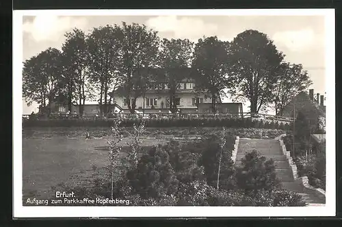 AK Erfurt, Aufgang zum Parkcafé Hopfenberg