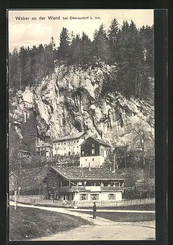 AK Oberaudorf a. Inn, Gasthaus Weber an der Wand