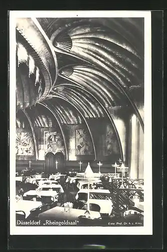 AK Düsseldorf, Rheingoldsaal, Innenansicht