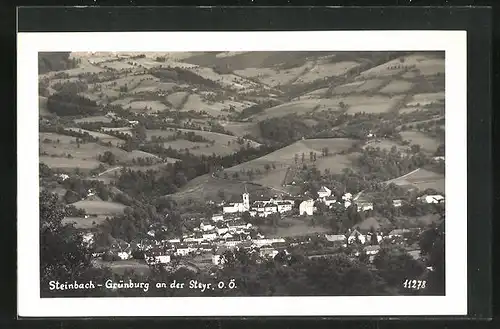 AK Grünburg an der Steyr, Teilansicht mit Steinbach